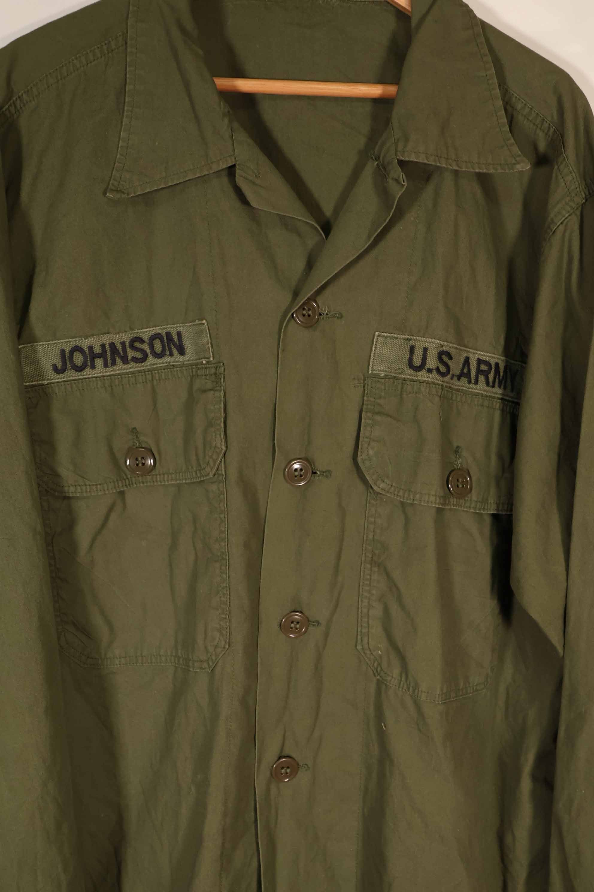 実物 1960年代 ポップリン製 OG-107 ユーティリティシャツ G