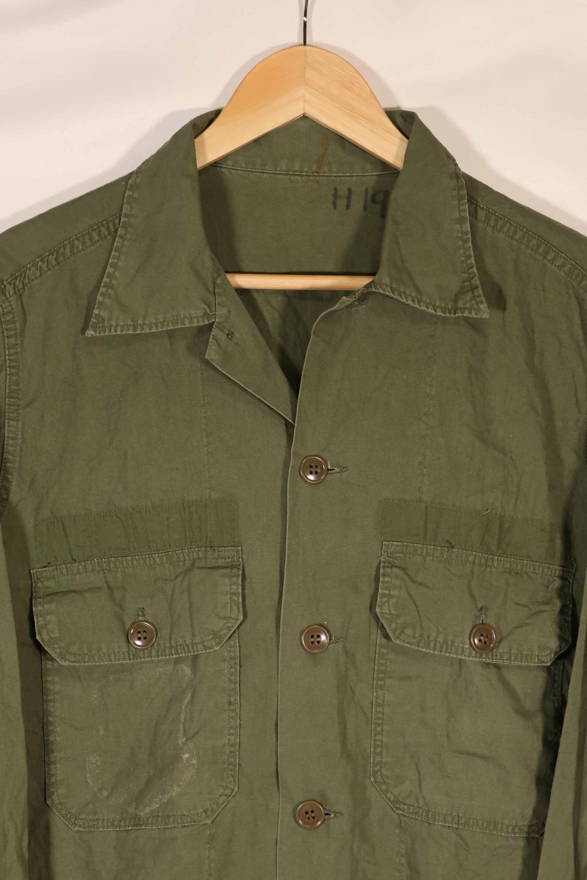 実物 1960年代 ポップリン製 OG-107 ユーティリティシャツ H
