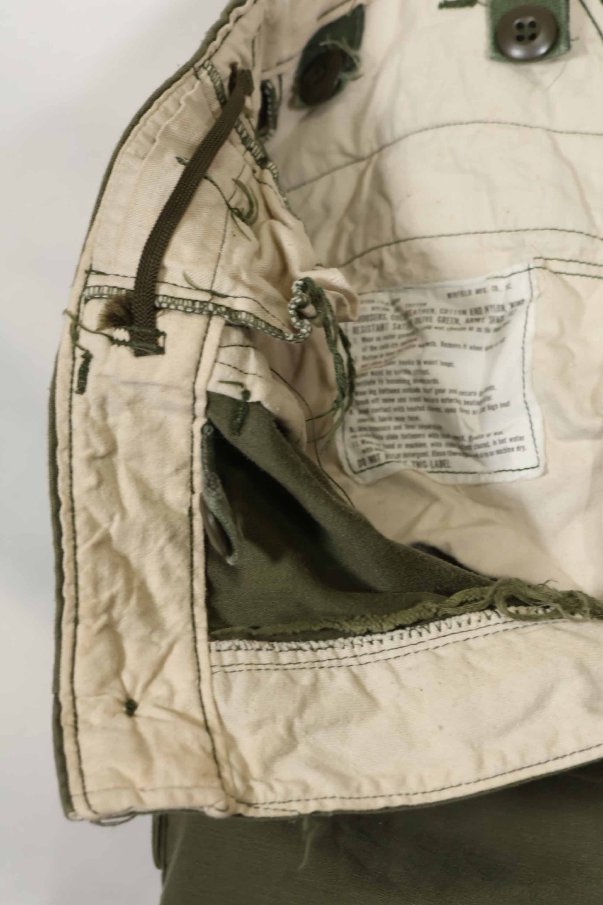 1974年製 アメリカ軍 M65 コットン製 フィールドパンツ M-R 中古品