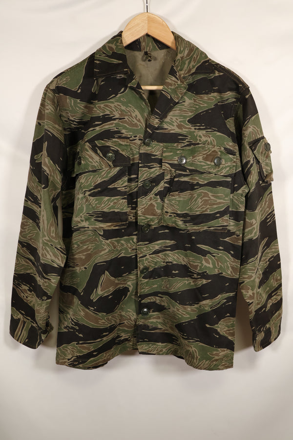 実物 USカット シルバータイガーストライプ シャツ 推定US-M 状態良い 背面ステンシルあり