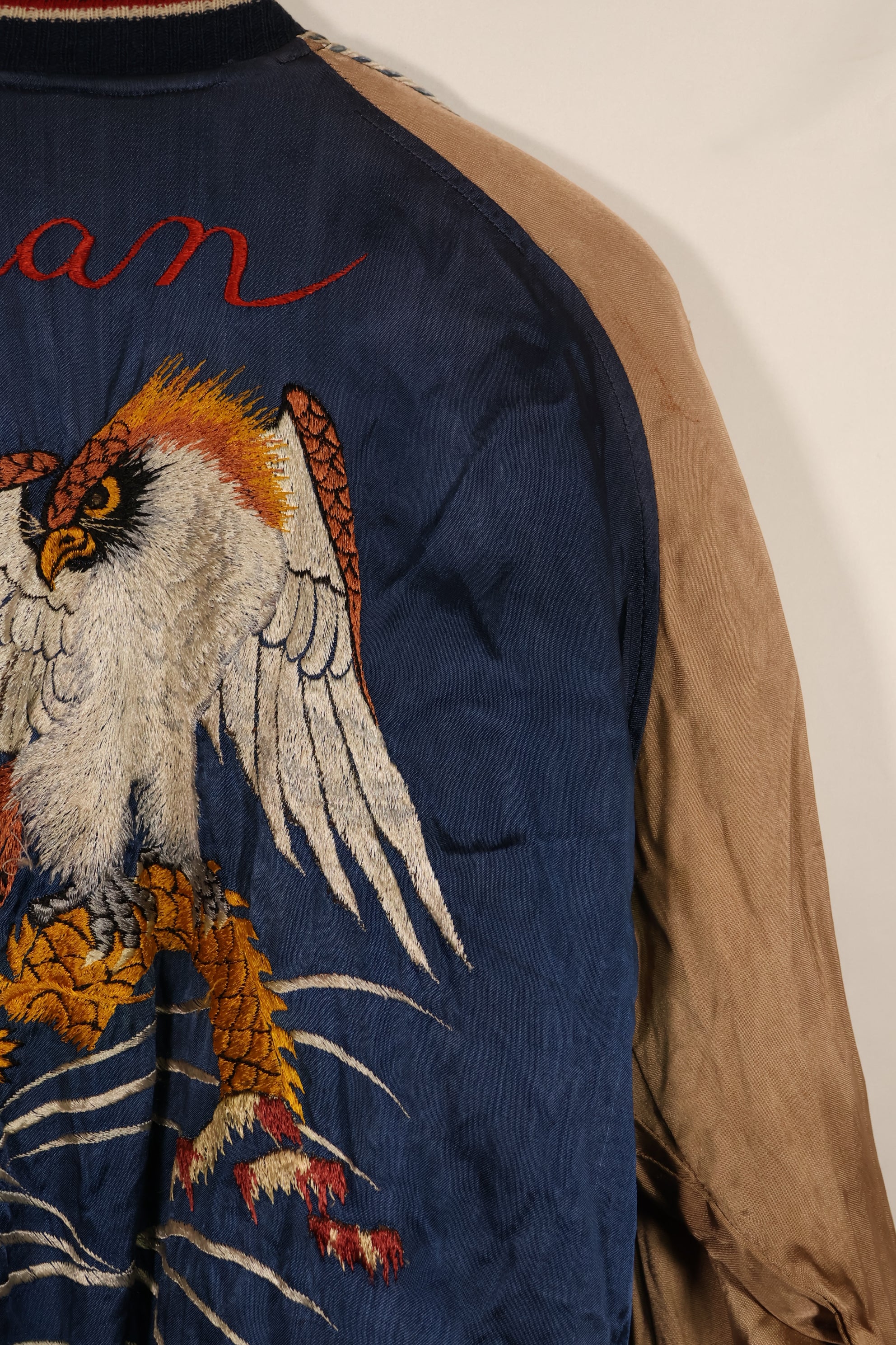 実物 1950年代初頭 Japan Jacket レア刺繍 パイピング付き 中古品 ジッパー破損あり
