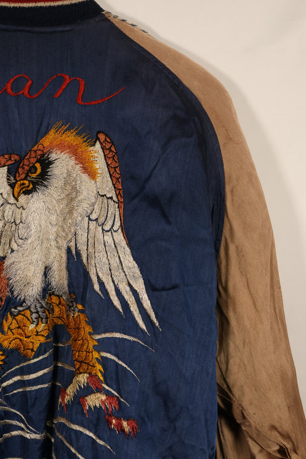 実物 1950年代初頭 Japan Jacket レア刺繍 パイピング付き 中古品 ジッパー破損あり