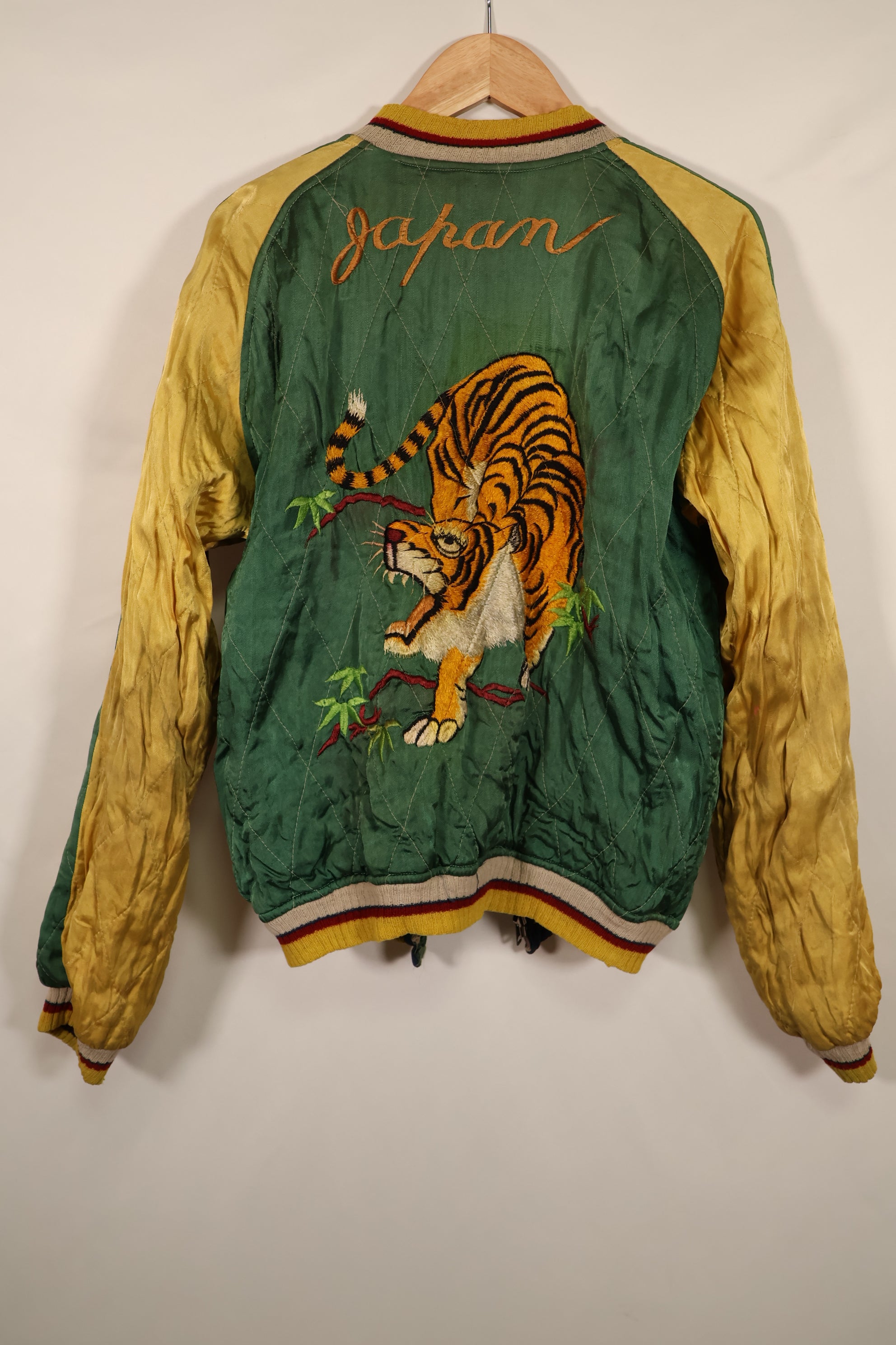 実物 1950年代初頭 Japan Jacket レア刺繍 パイピング付き 中古品 ジッパー破損あり