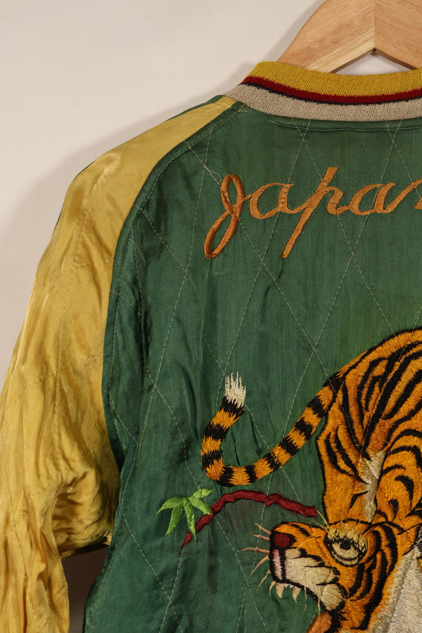 実物 1950年代初頭 Japan Jacket レア刺繍 パイピング付き 中古品 ジッパー破損あり