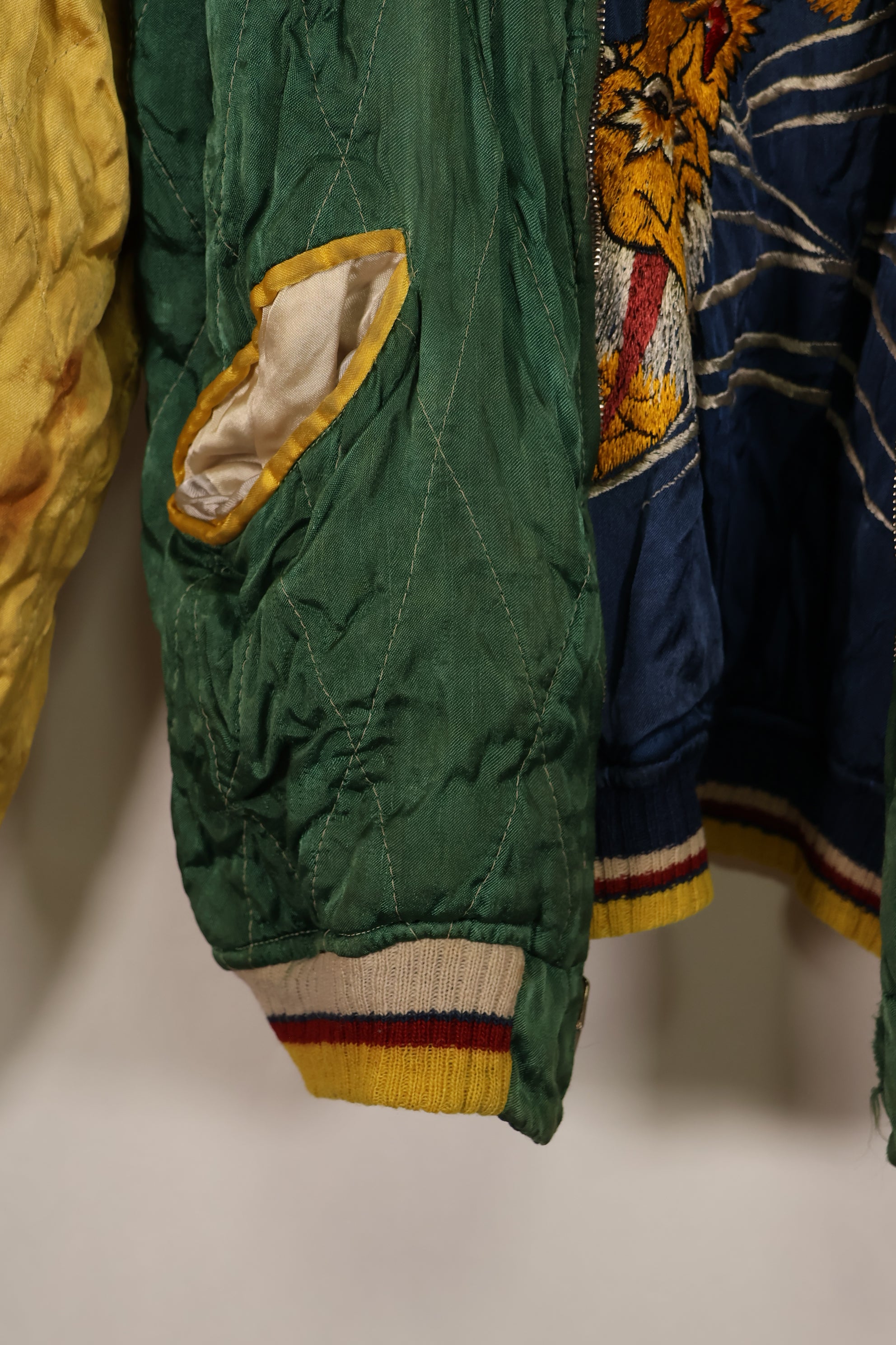 実物 1950年代初頭 Japan Jacket レア刺繍 パイピング付き 中古品 ジッパー破損あり
