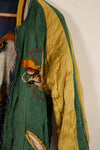 実物 1950年代初頭 Japan Jacket レア刺繍 パイピング付き 中古品 ジッパー破損あり