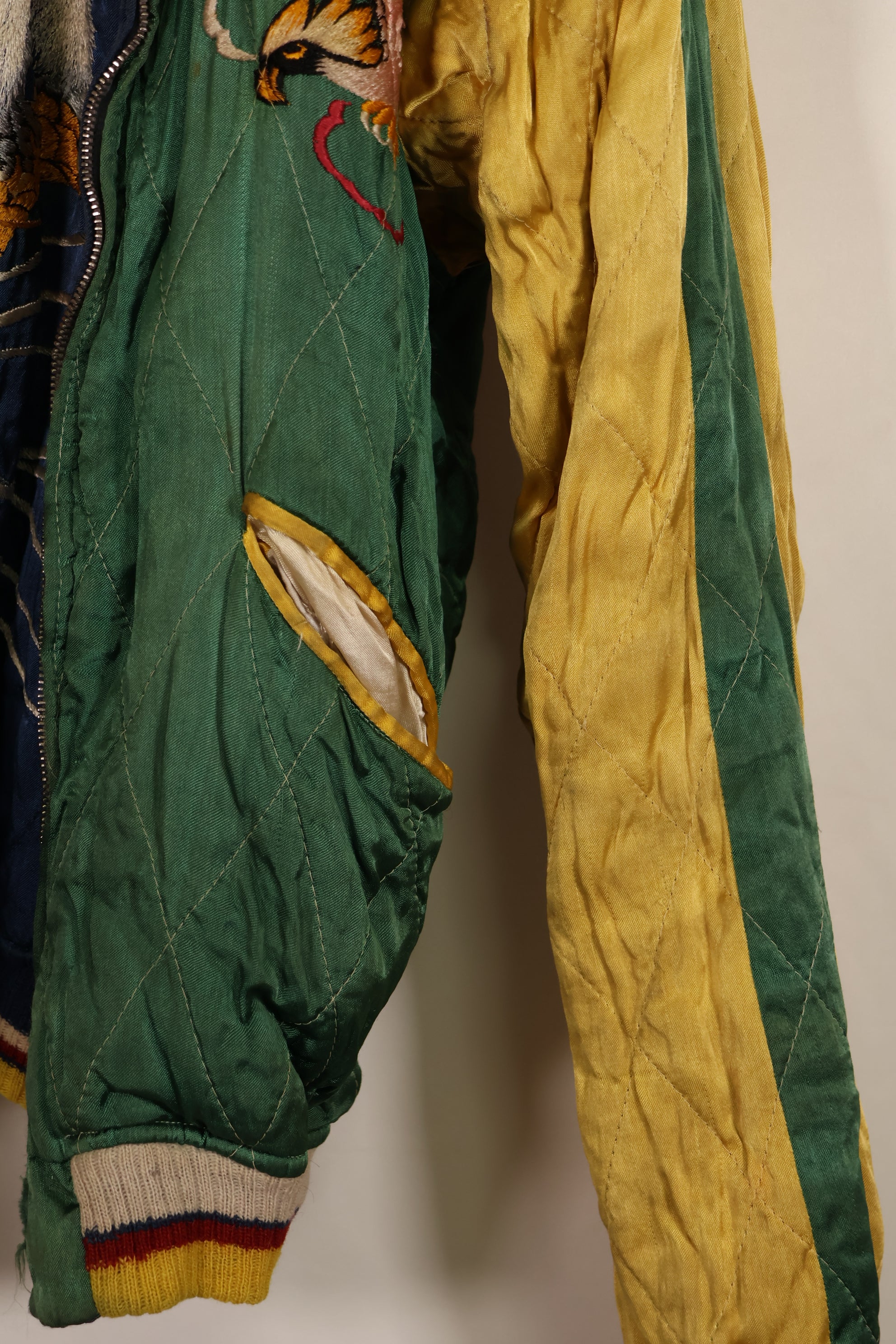 実物 1950年代初頭 Japan Jacket レア刺繍 パイピング付き 中古品 ジッパー破損あり