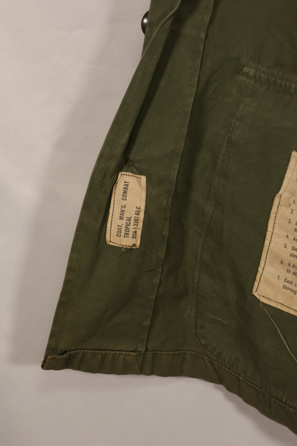 実物 1963年製造 1st Model ジャングルファティーグ ジャケット S-S 中古品