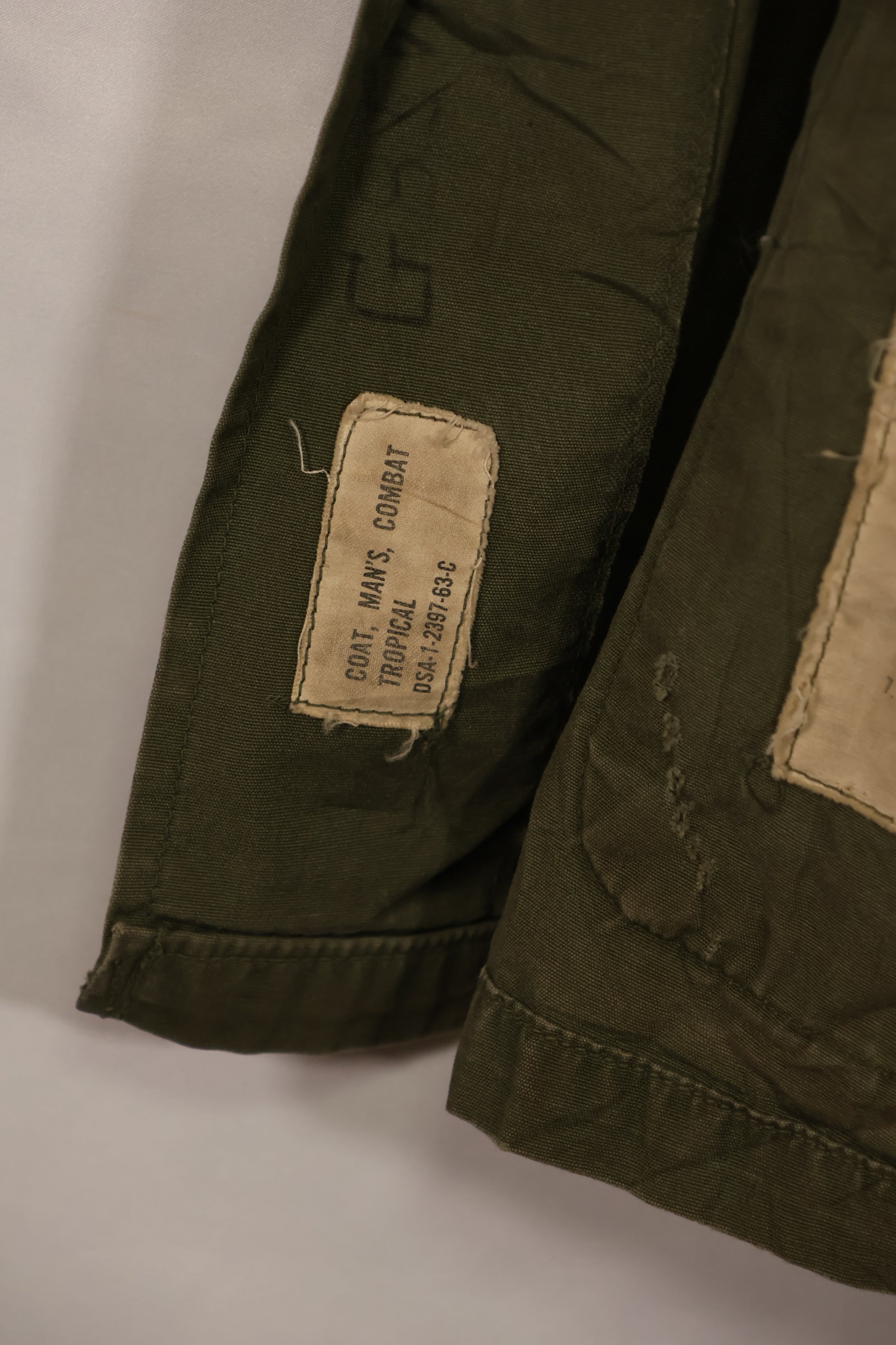 実物 1963年製造 1st Model ジャングルファティーグ ジャケット S-M 中古品
