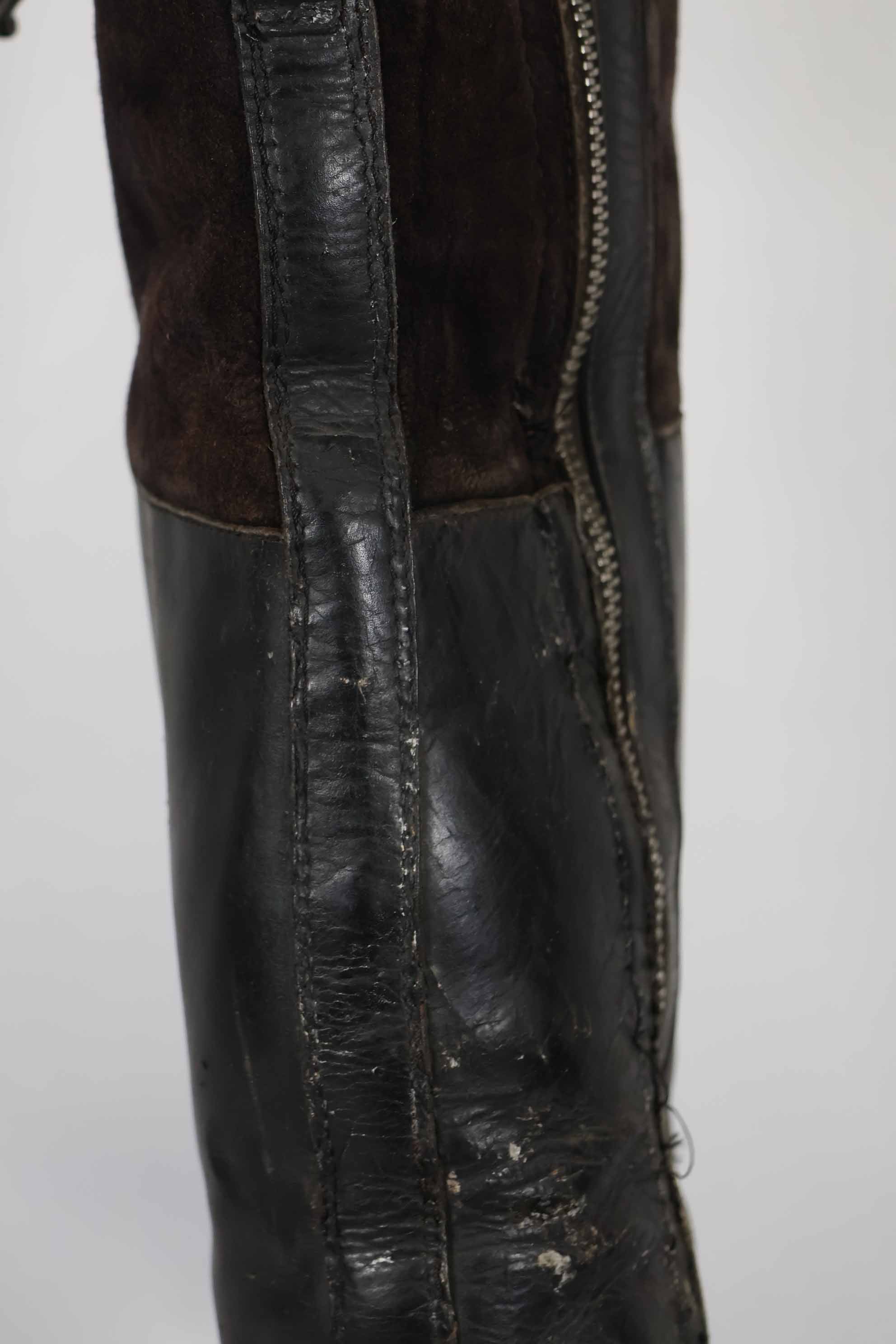 1940年代 ドイツ空軍 ブラック パイロットブーツ 中古品