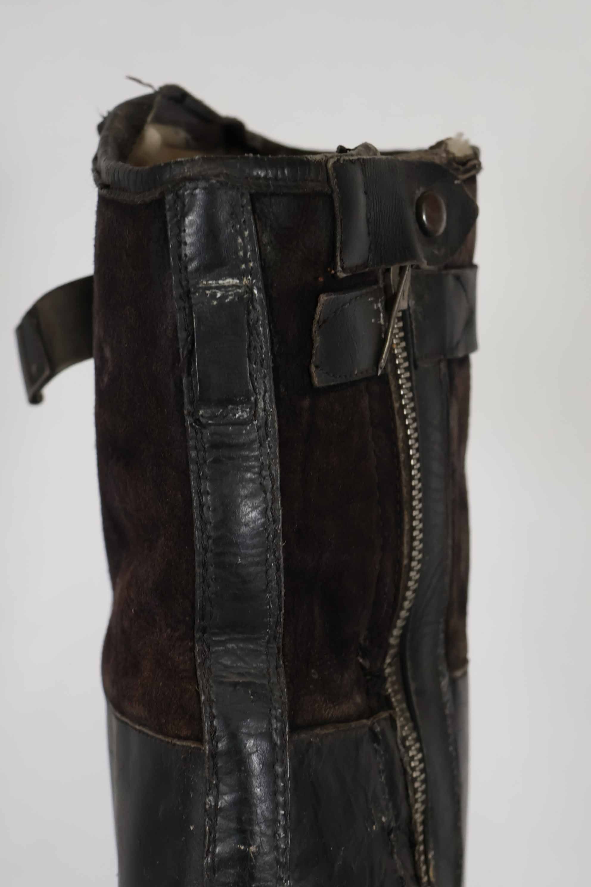 1940年代 ドイツ空軍 ブラック パイロットブーツ 中古品