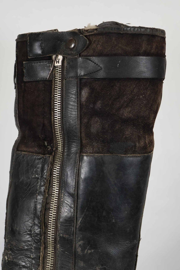 1940年代 ドイツ空軍 ブラック パイロットブーツ 中古品