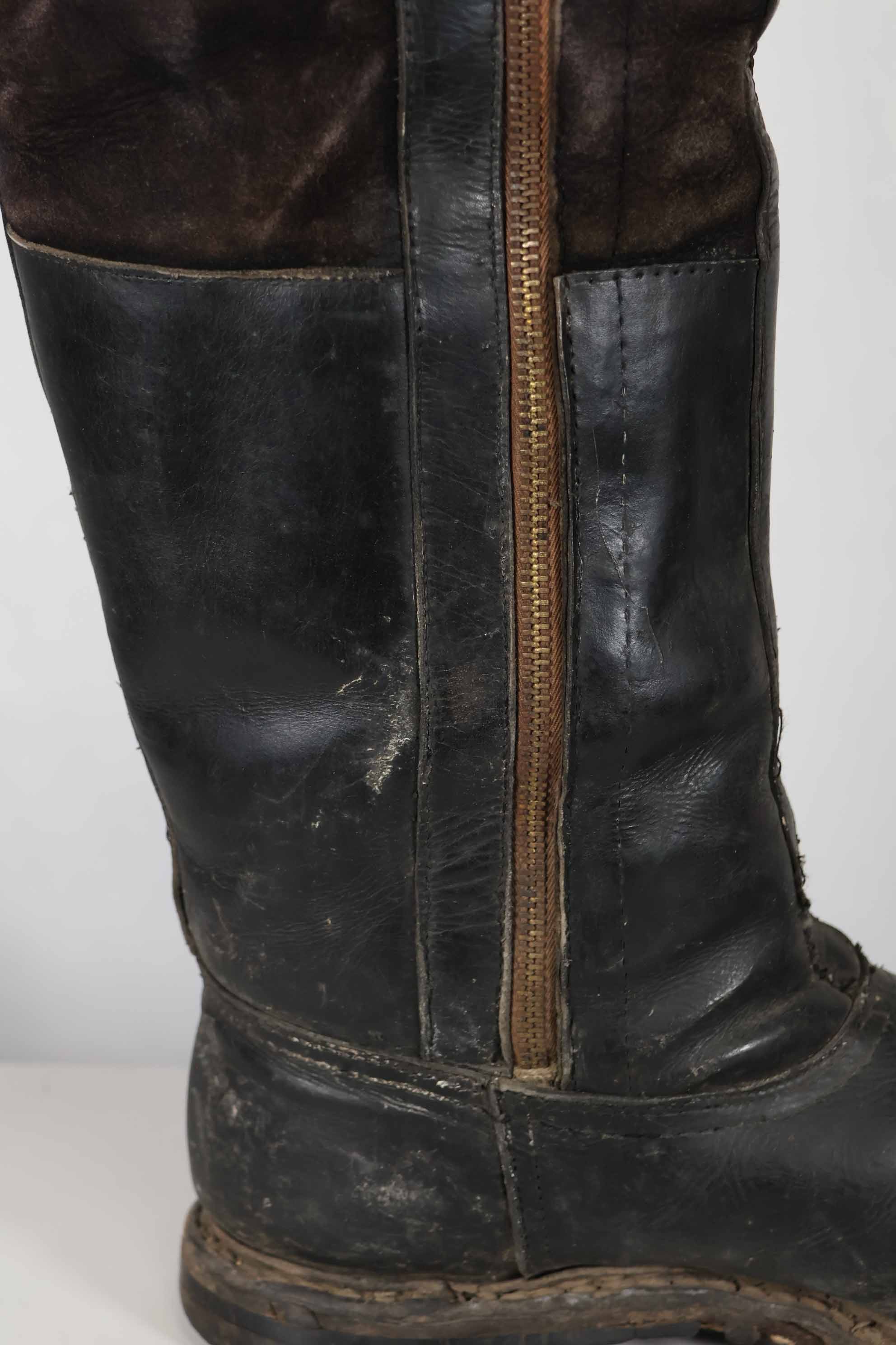 1940年代 ドイツ空軍 ブラック パイロットブーツ 中古品