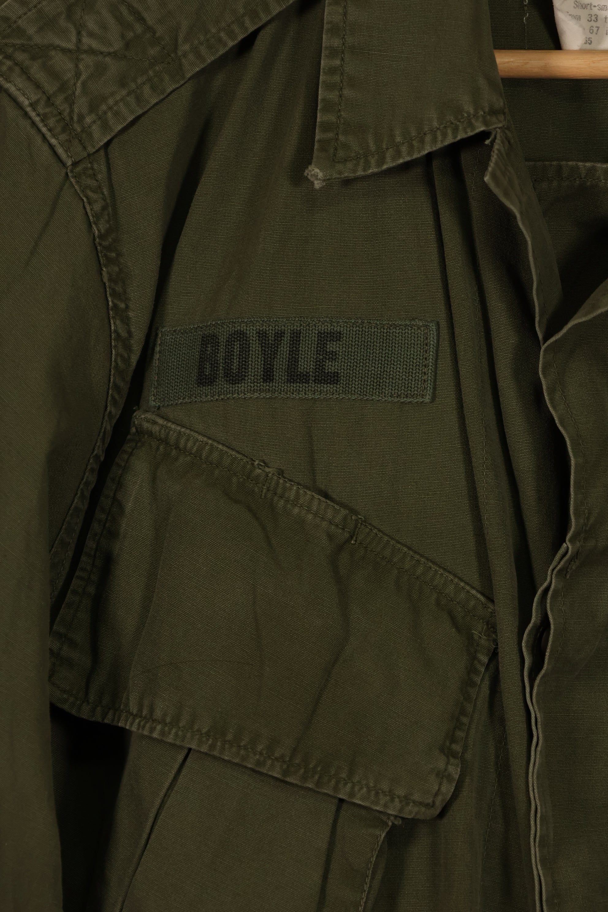 実物 日本製 FEC-39917 2nd Model ジャングルファティーグ ジャケット 第25歩兵師団 パッチ付き 中古品