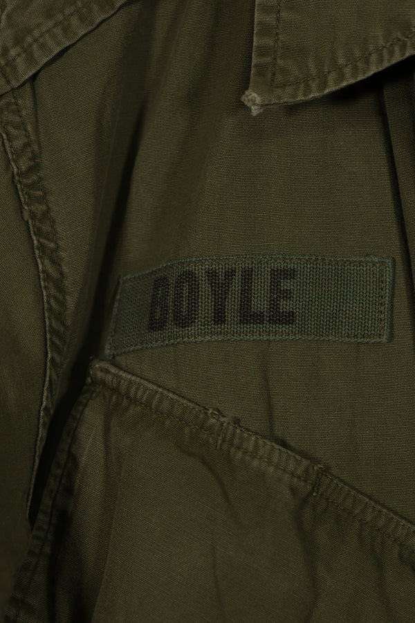 実物 日本製 FEC-39917 2nd Model ジャングルファティーグ ジャケット 第25歩兵師団 パッチ付き 中古品