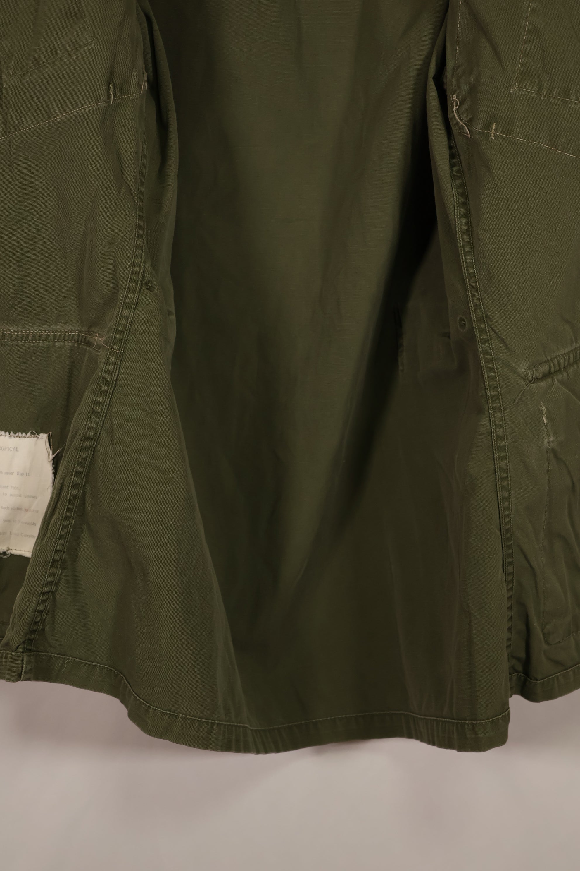 実物 日本製 FEC-39917 2nd Model ジャングルファティーグ ジャケット 第25歩兵師団 パッチ付き 中古品