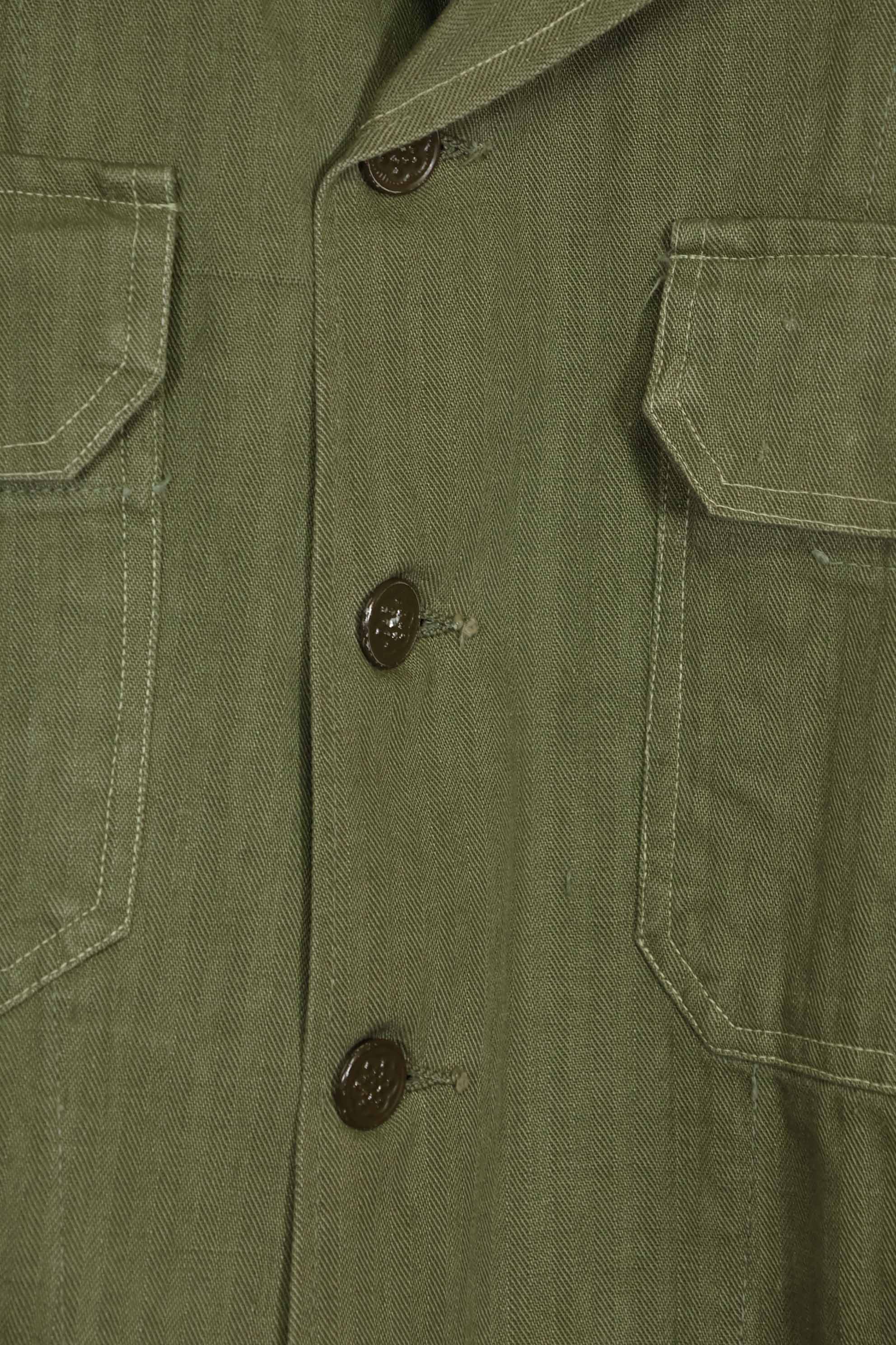 1950年代 アメリカ陸軍 HBT ユーティリティシャツ ほぼ未使用品