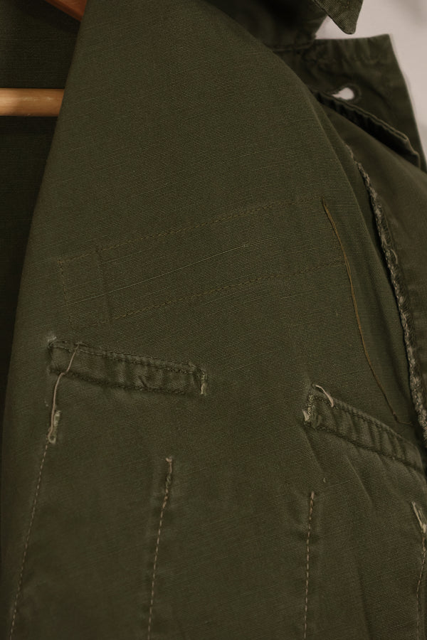 実物 日本製 FEC-39917 2nd Model ジャングルファティーグ ジャケット 第25歩兵師団 パッチ付き 中古品