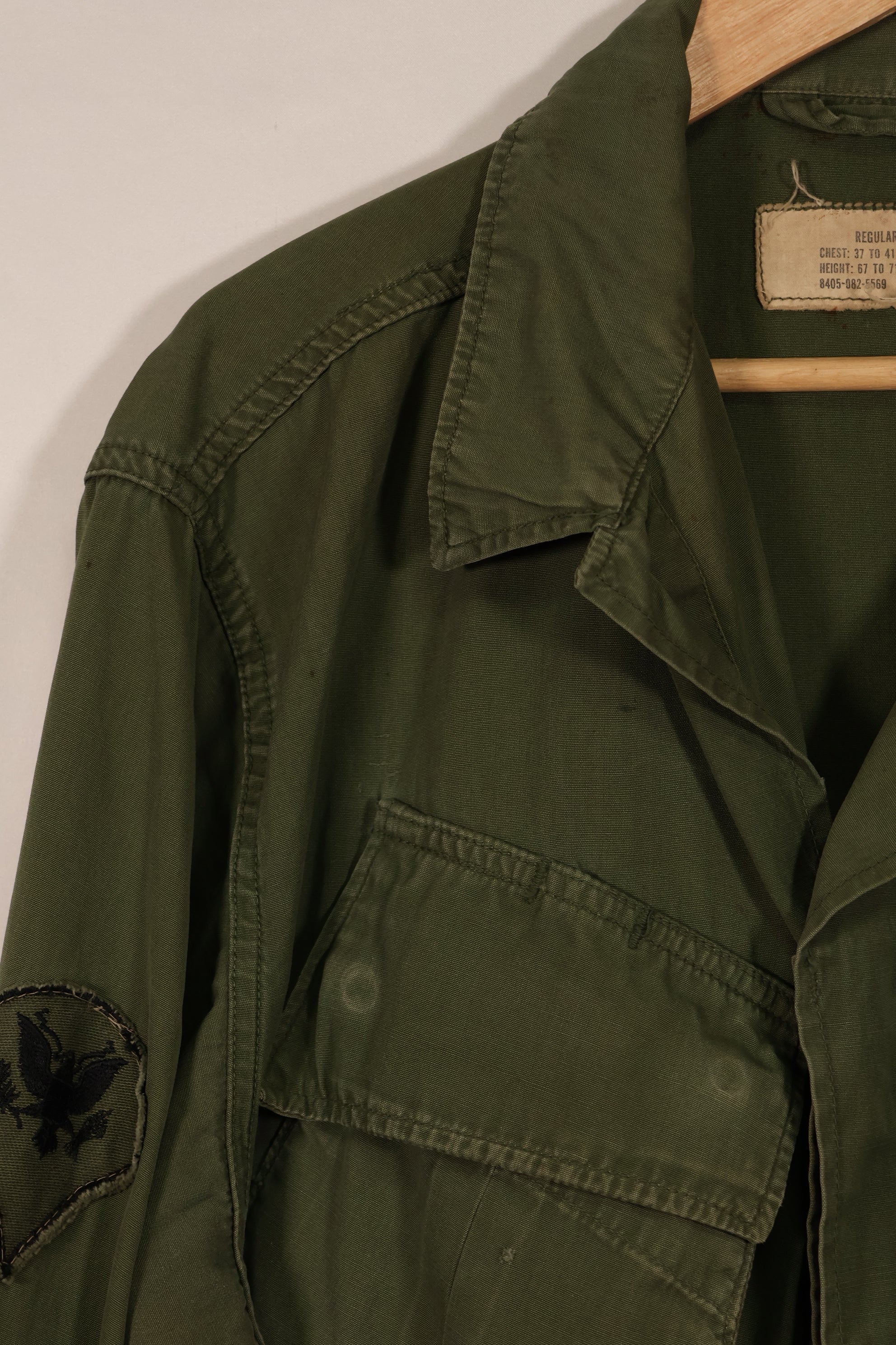 実物 1966年〜1967年製 3rd Model ジャングルファティーグ M-R 25th Inf パッチ付き 中古品