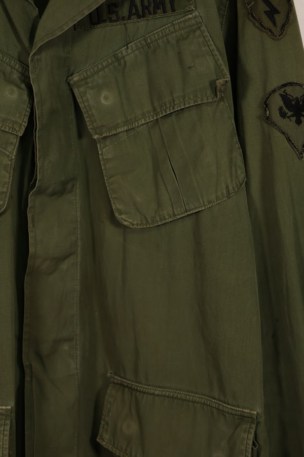実物 1966年〜1967年製 3rd Model ジャングルファティーグ M-R 25th Inf パッチ付き 中古品