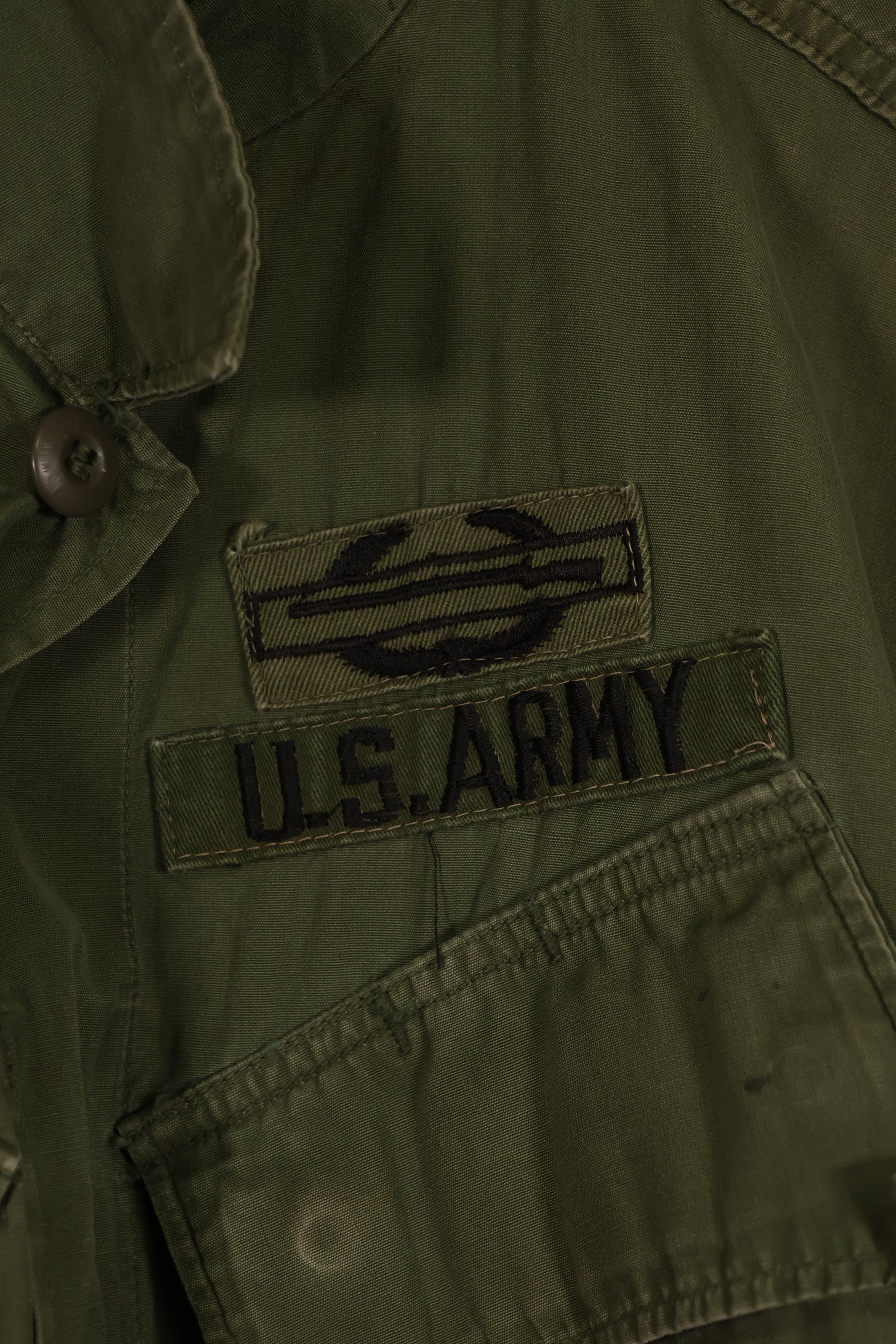 実物 1966年〜1967年製 3rd Model ジャングルファティーグ M-R 25th Inf パッチ付き 中古品