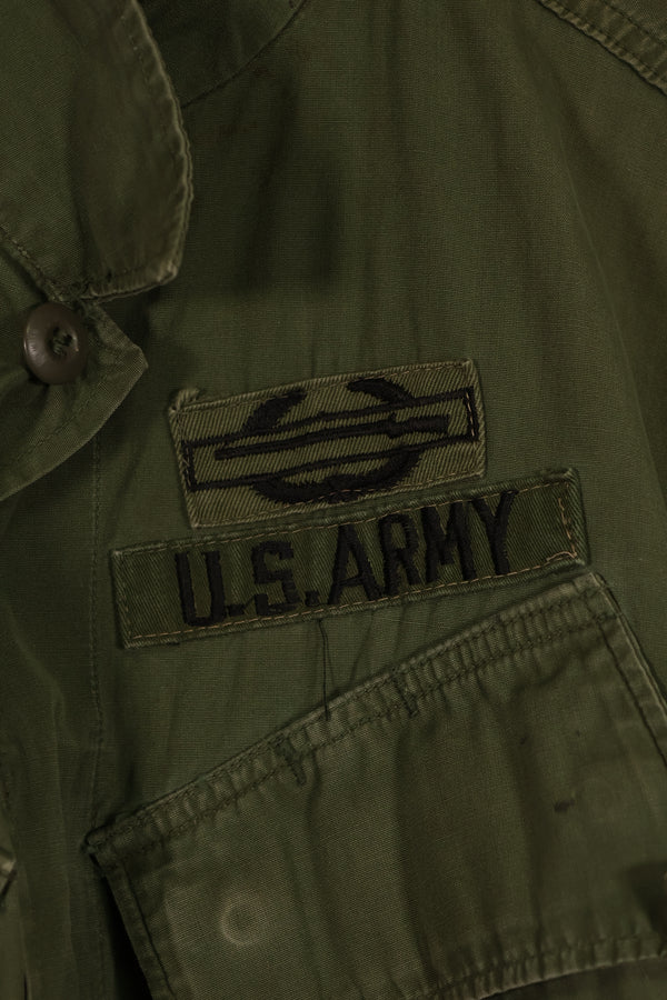 実物 1966年〜1967年製 3rd Model ジャングルファティーグ M-R 25th Inf パッチ付き 中古品