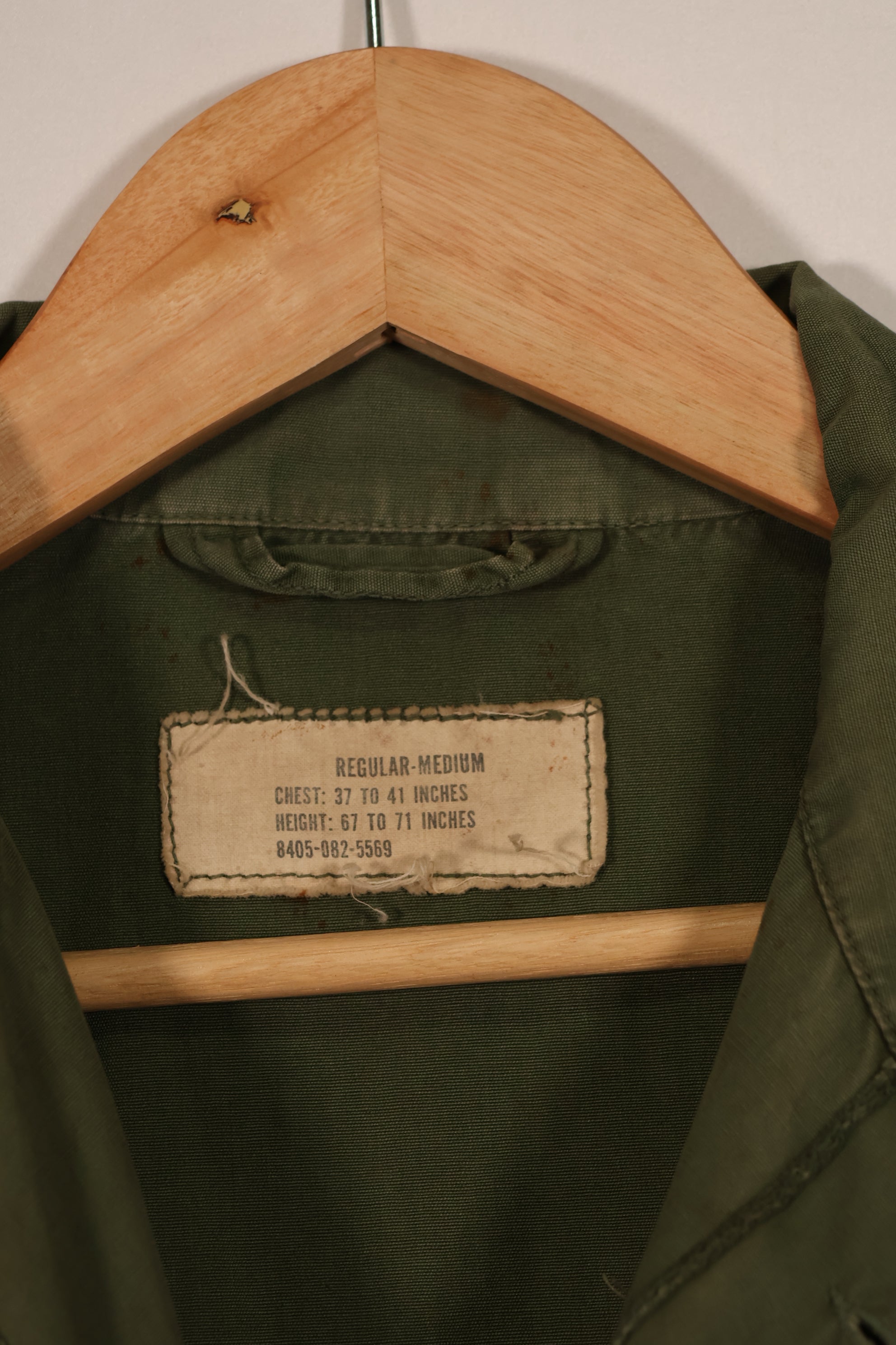 実物 1966年〜1967年製 3rd Model ジャングルファティーグ M-R 25th Inf パッチ付き 中古品