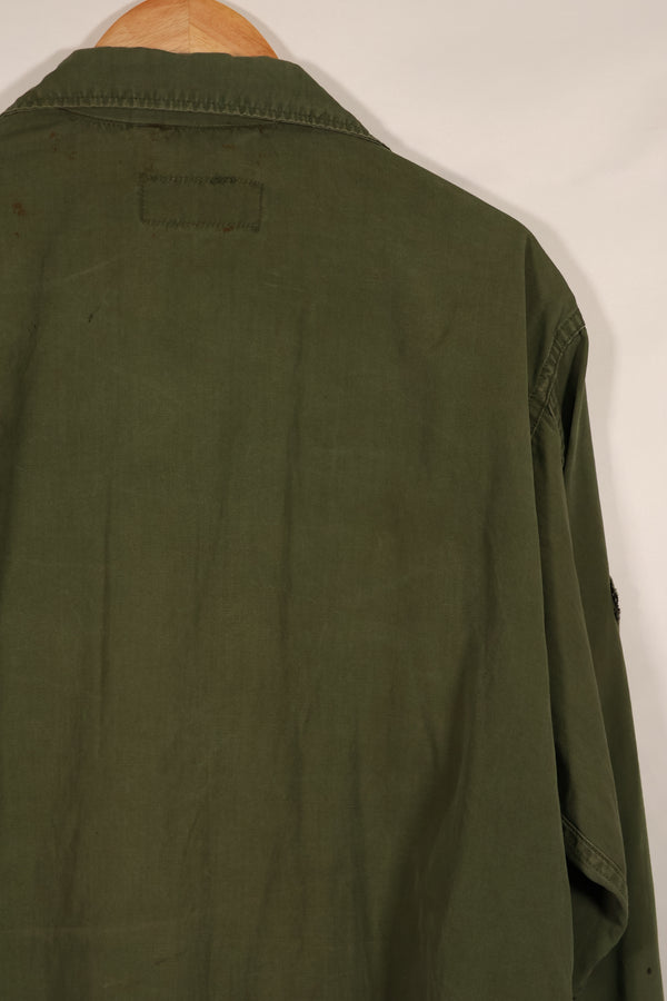 実物 1966年〜1967年製 3rd Model ジャングルファティーグ M-R 25th Inf パッチ付き 中古品