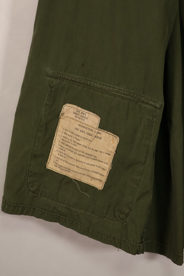 実物 1966年〜1967年製 3rd Model ジャングルファティーグ M-R 25th Inf パッチ付き 中古品