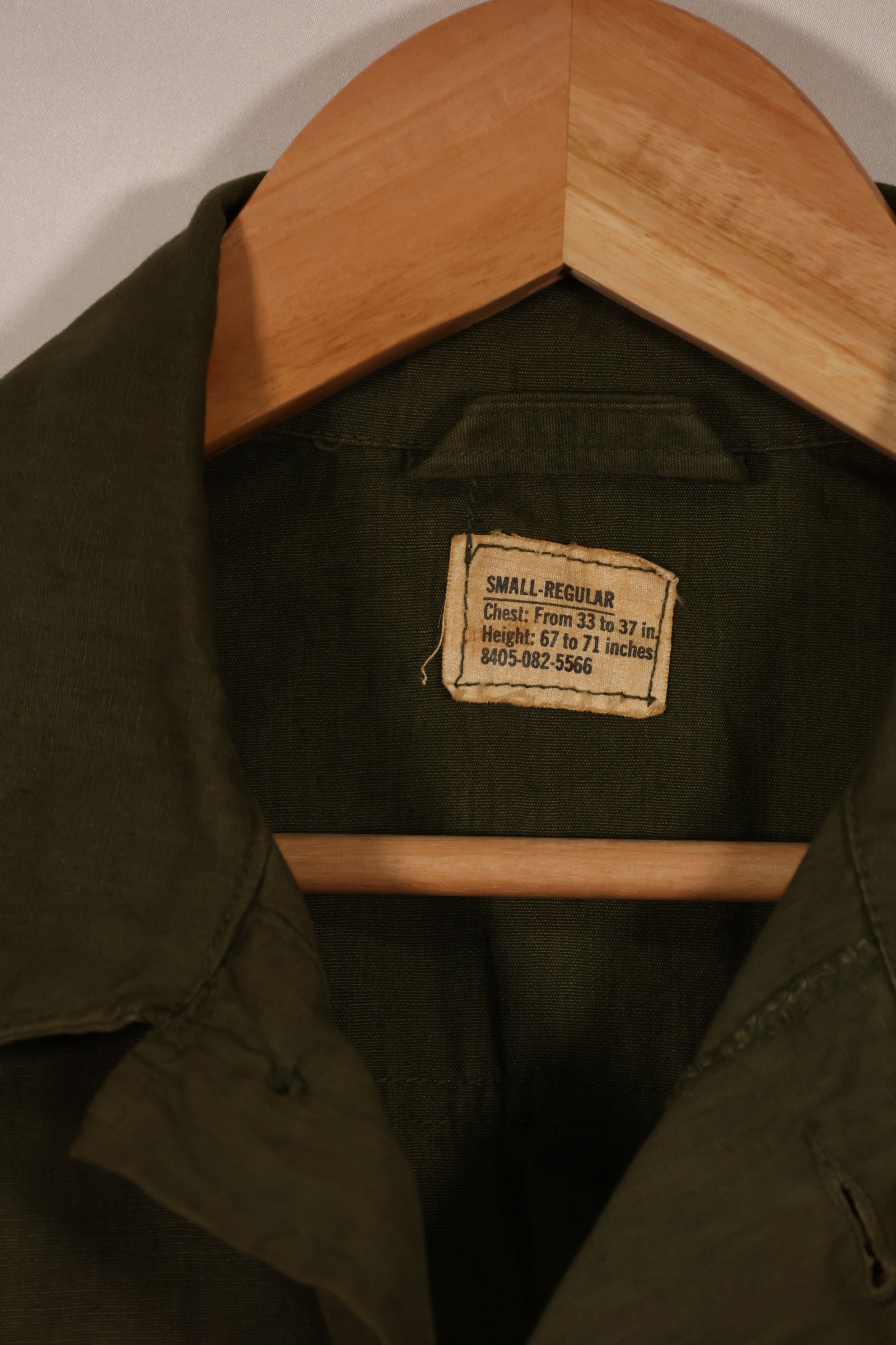 実物 1967年製 3rd Model ジャングルファティーグ ジャケット S-R 25th Inf 中古品