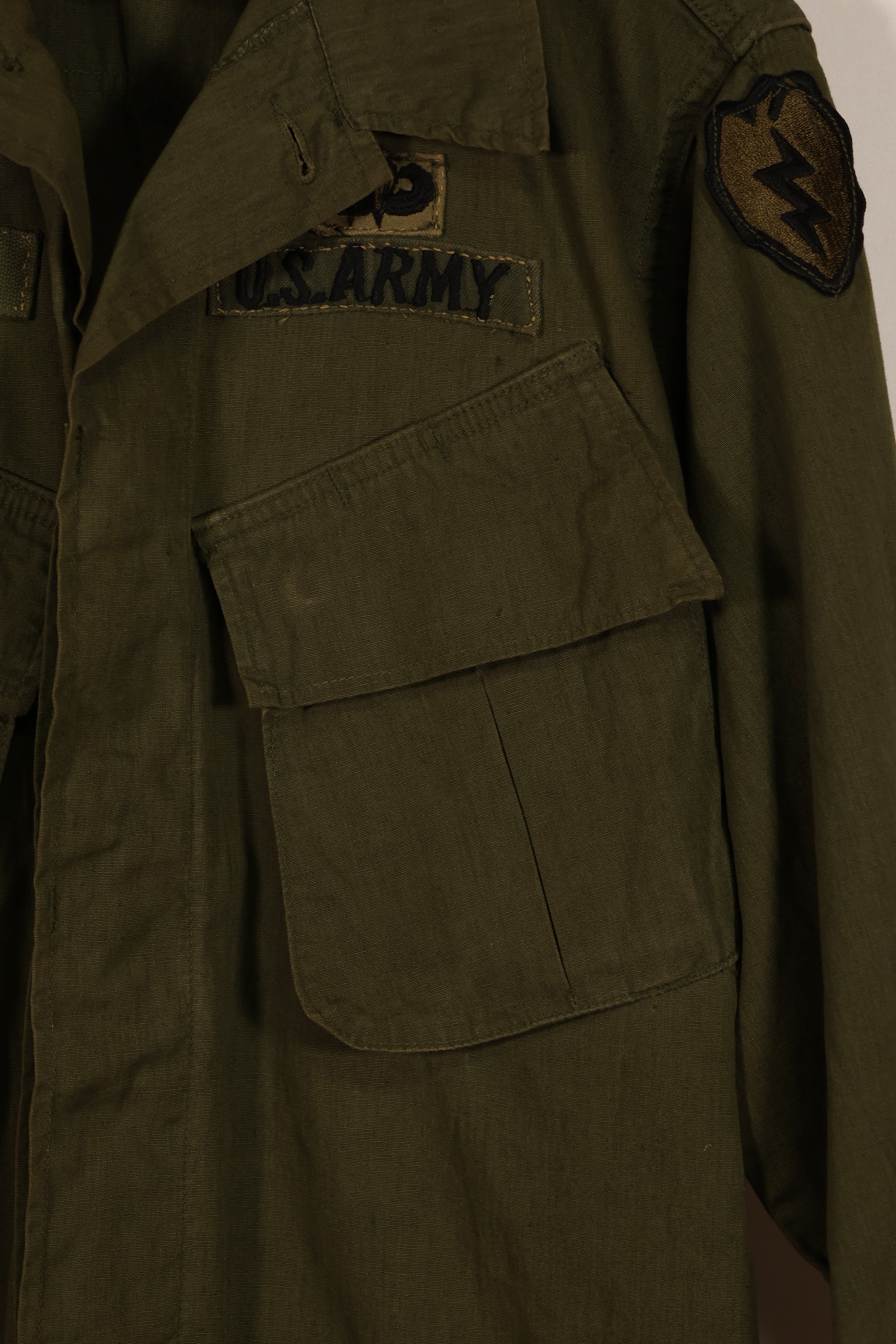 実物 1967年製 3rd Model ジャングルファティーグ ジャケット S-R 25th Inf 中古品