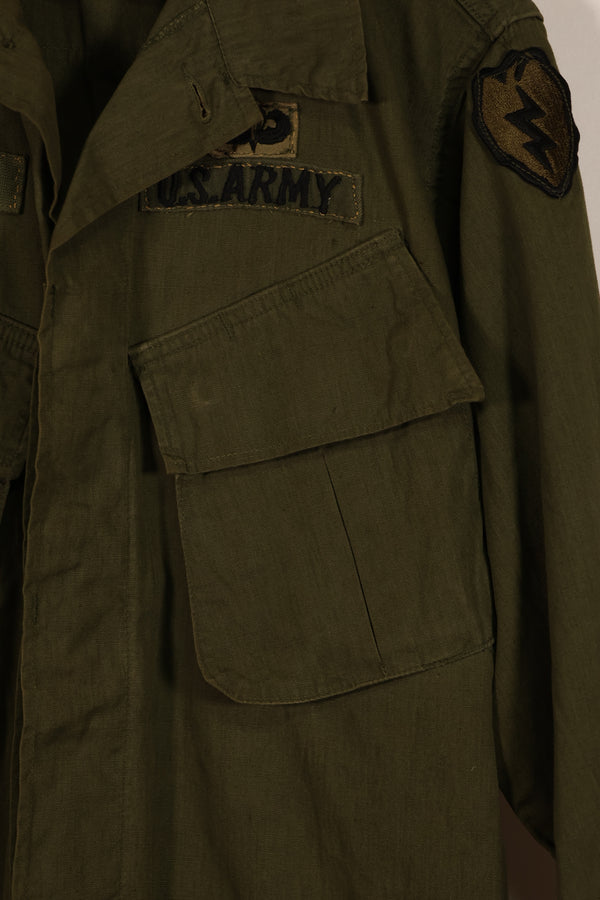 実物 1967年製 3rd Model ジャングルファティーグ ジャケット S-R 25th Inf 中古品