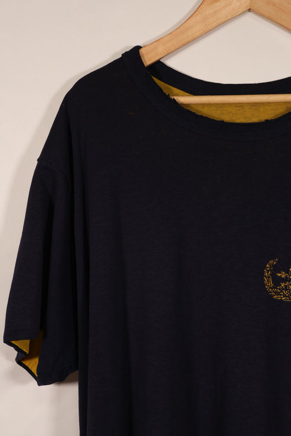 実物 アメリカ海軍 UDTチーム リバーシブルTシャツ EOD章プリント付き 中古品