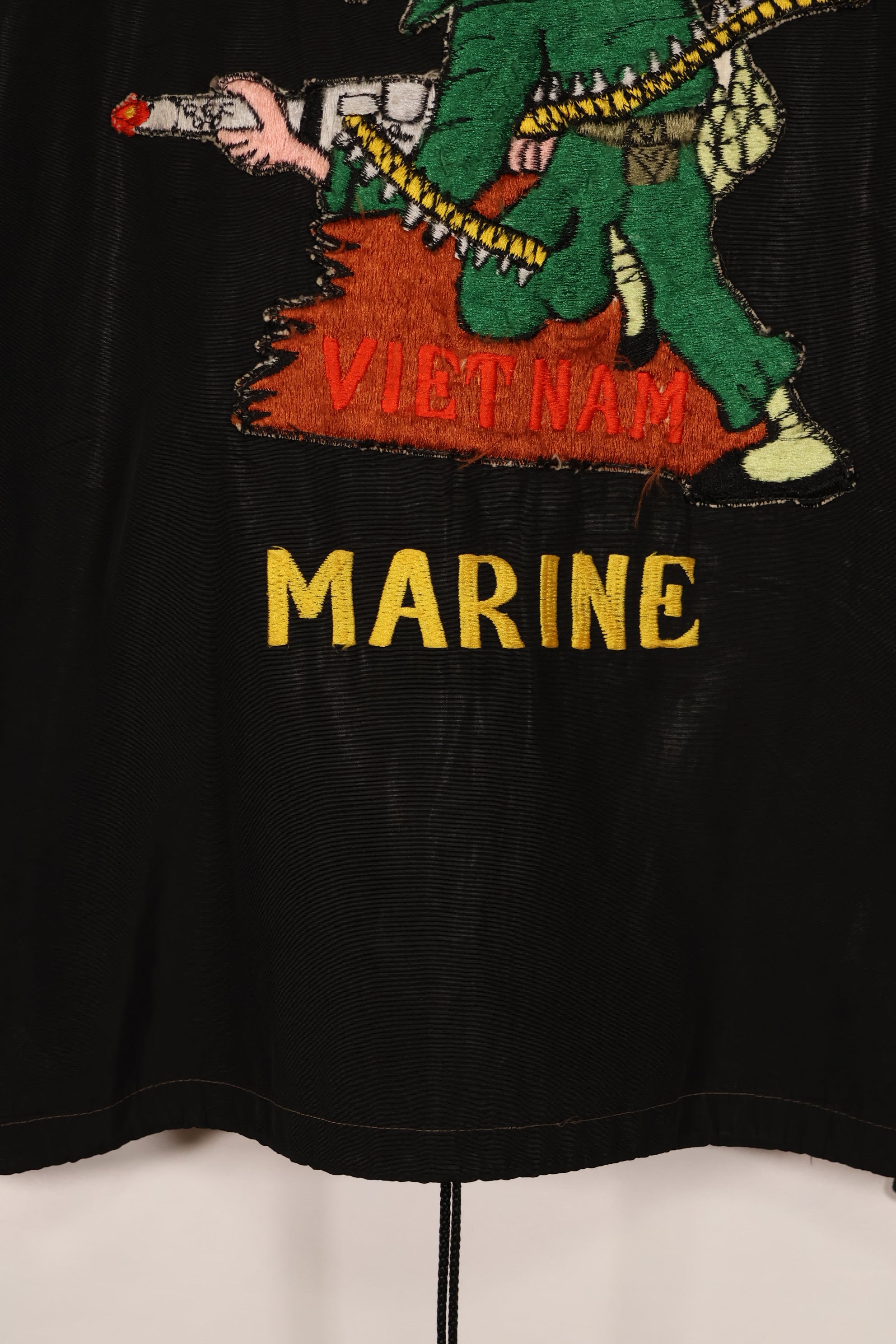 実物 推定1970年代 沖縄製 レーシングジャケット HAMAジッパー 中古品