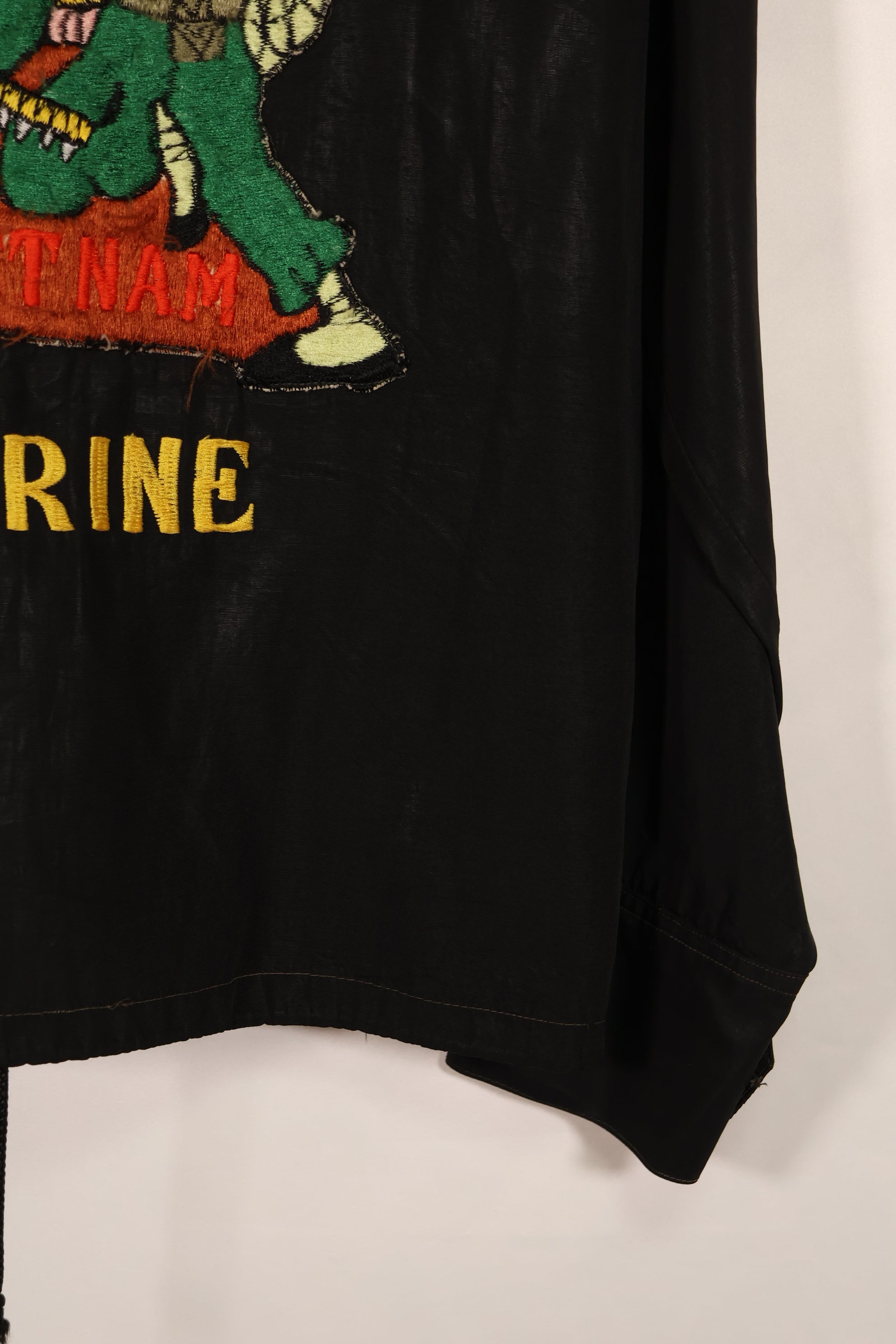 実物 推定1970年代 沖縄製 レーシングジャケット HAMAジッパー 中古品