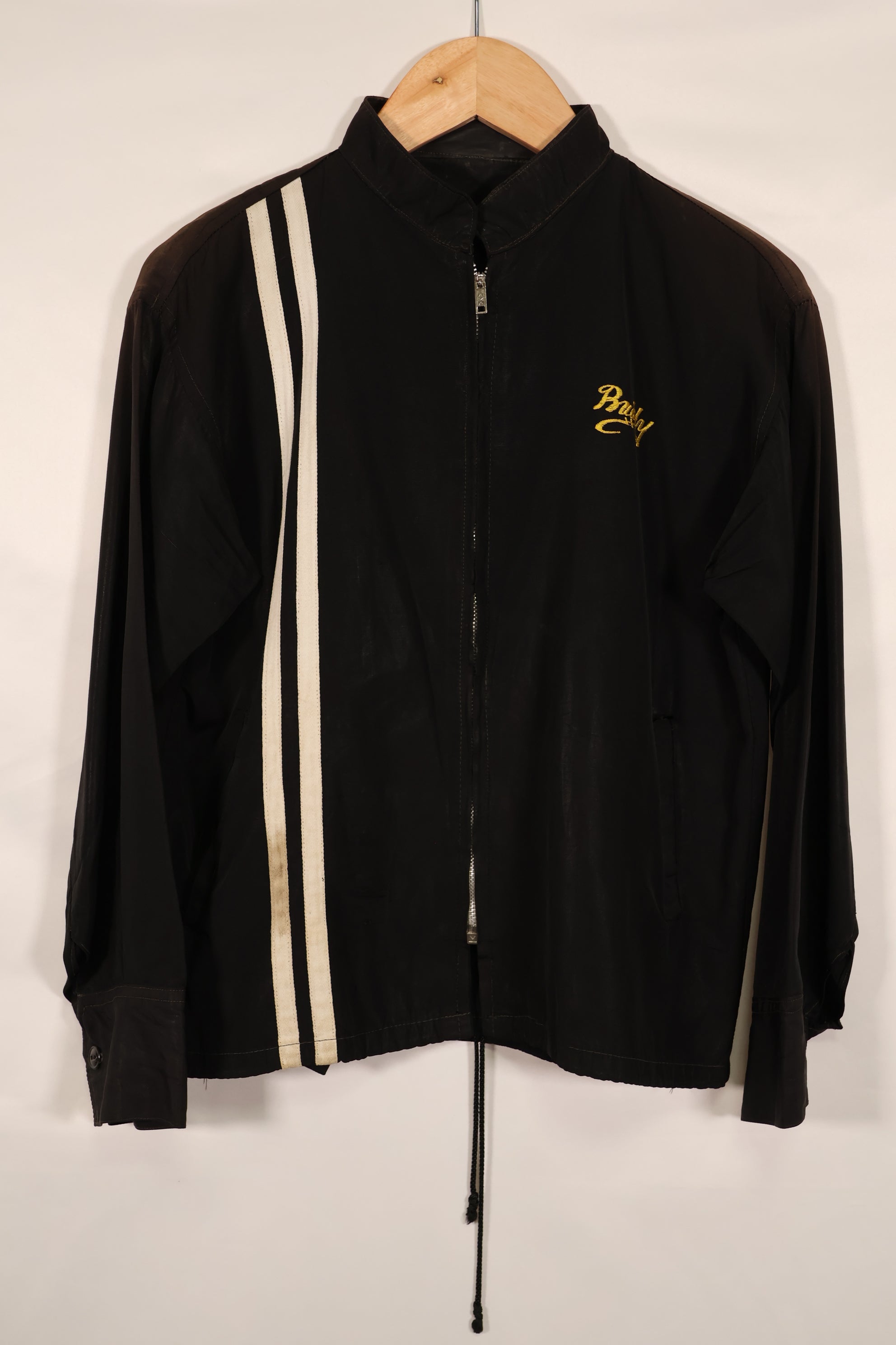 実物 推定1970年代 沖縄製 レーシングジャケット HAMAジッパー 中古品