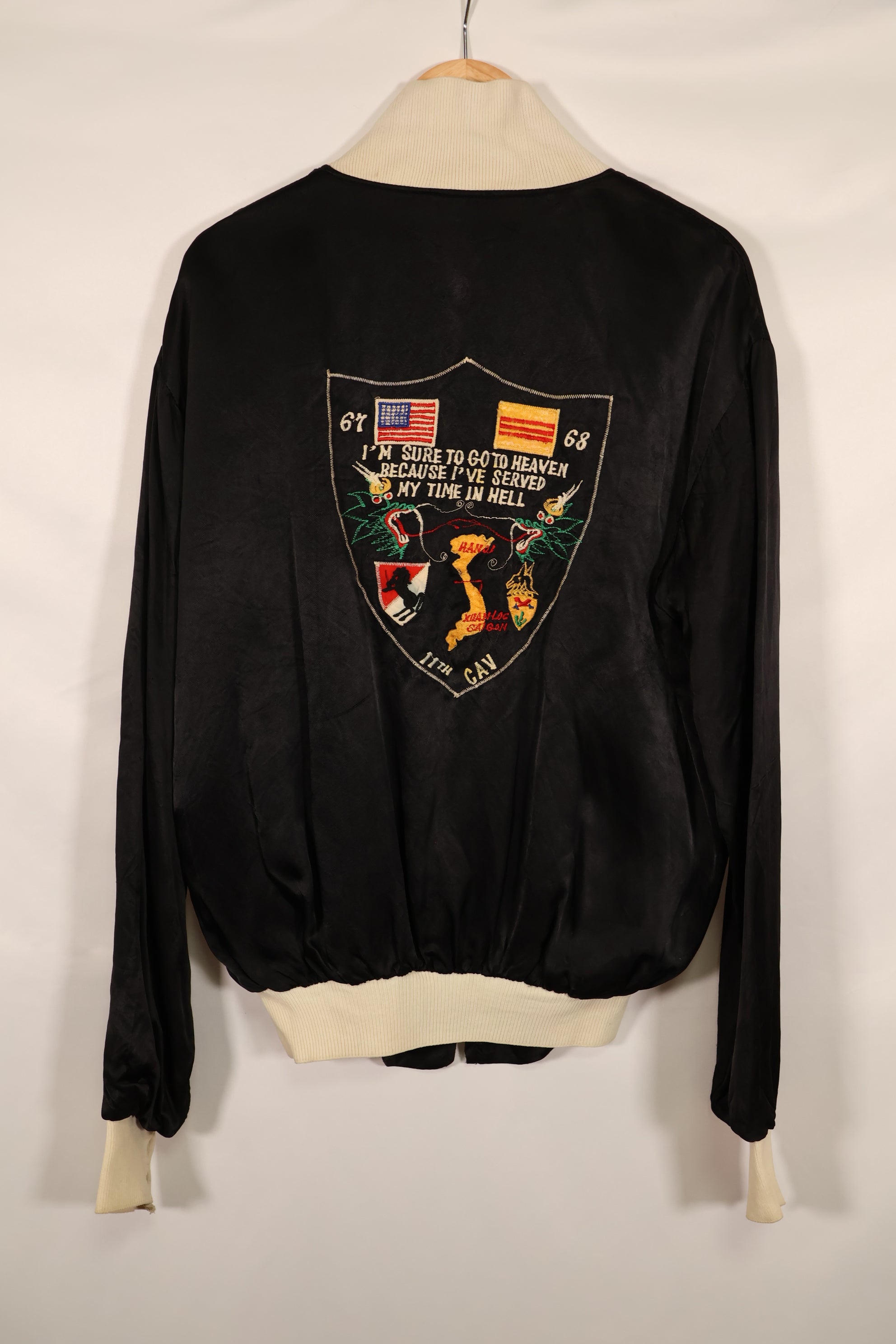 実物 1967-1968 11th Armored Cavalry Regiment ベトナム戦争 ツアージャケット 中古品