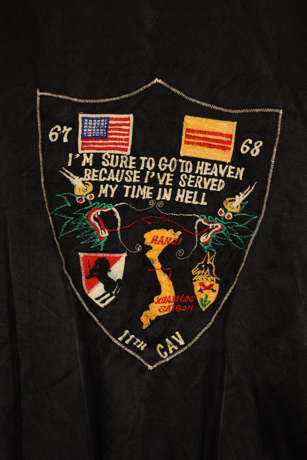 実物 1967-1968 11th Armored Cavalry Regiment ベトナム戦争 ツアージャケット 中古品