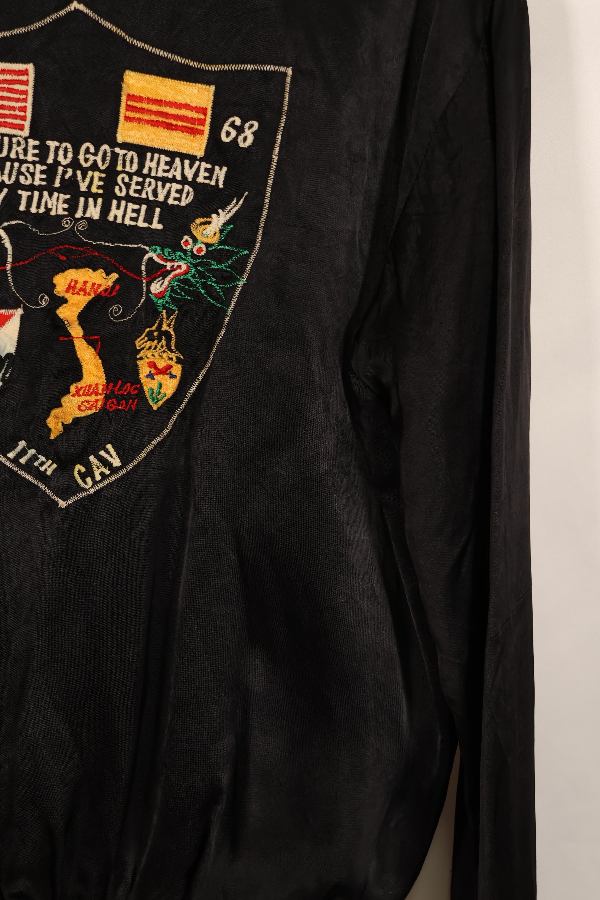 実物 1967-1968 11th Armored Cavalry Regiment ベトナム戦争 ツアージャケット 中古品