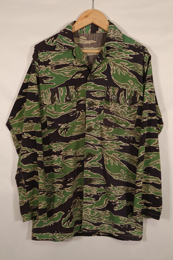 実物 レイトウォーパターン タイガーストライプ シャツ ライトウェイト 退色あり 中古品