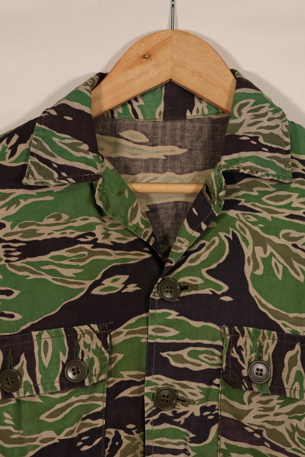 実物 レイトウォーパターン タイガーストライプ シャツ ライトウェイト 退色あり 中古品