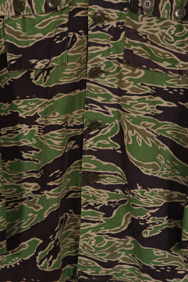 実物 レイトウォーパターン タイガーストライプ シャツ ライトウェイト 退色あり 中古品