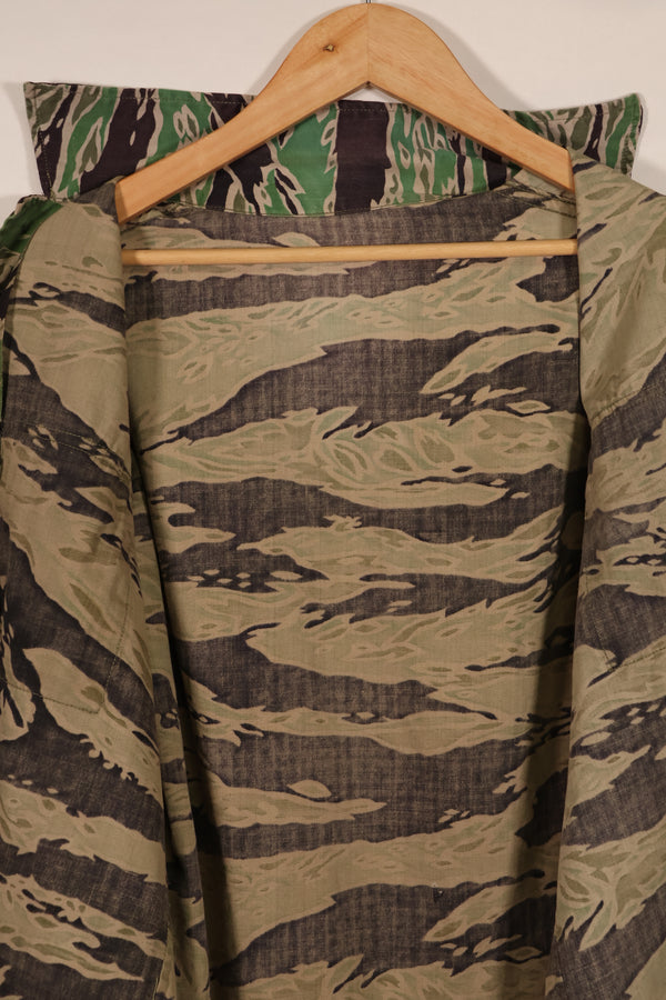 実物 レイトウォーパターン タイガーストライプ シャツ ライトウェイト 退色あり 中古品