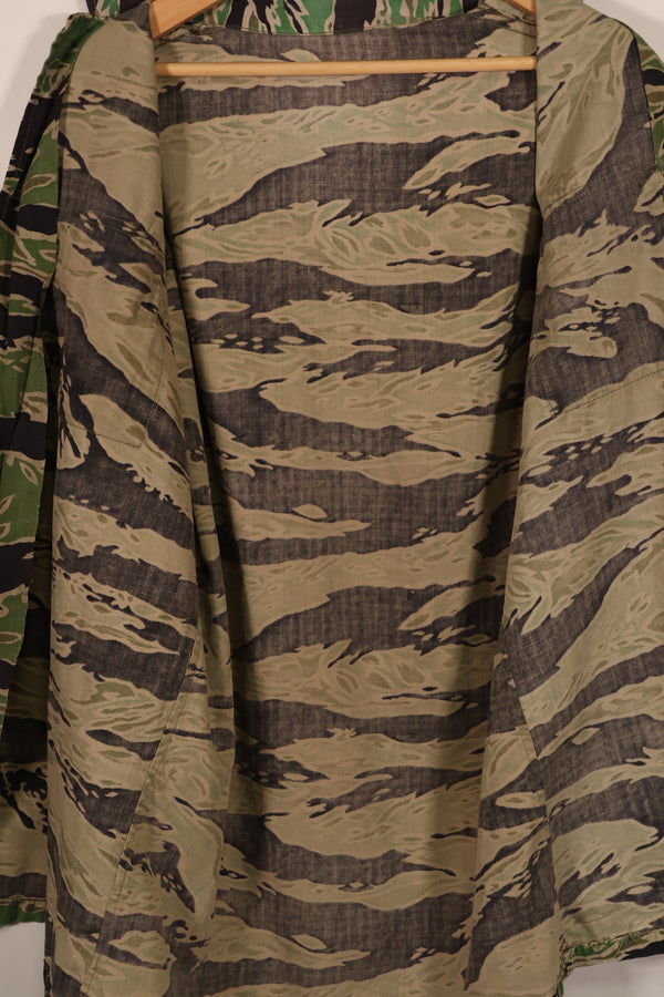 実物 レイトウォーパターン タイガーストライプ シャツ ライトウェイト 退色あり 中古品