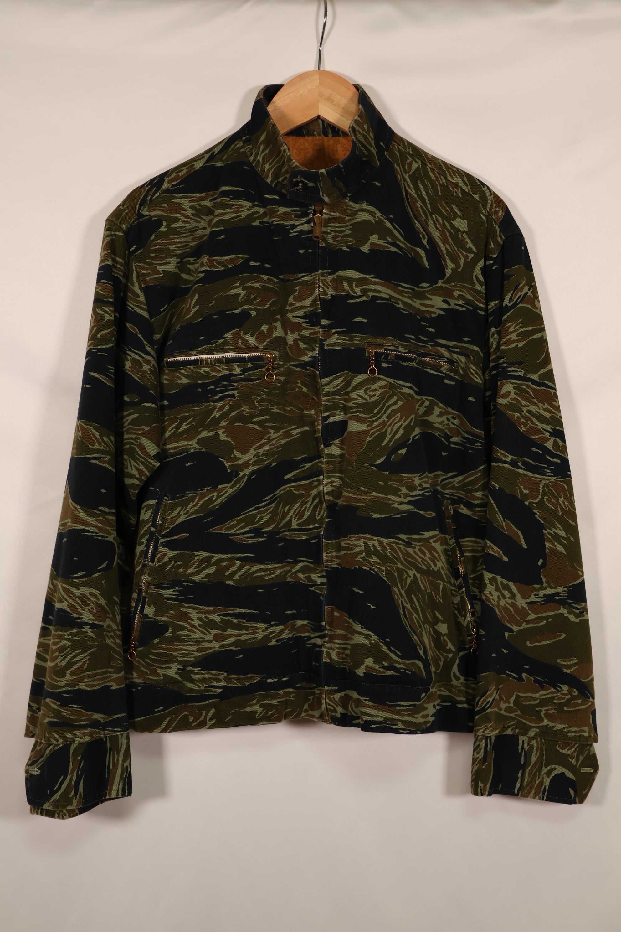 実物 推定1970年代 タイガーストライプ レーシングジャケット テイラー品 中古品