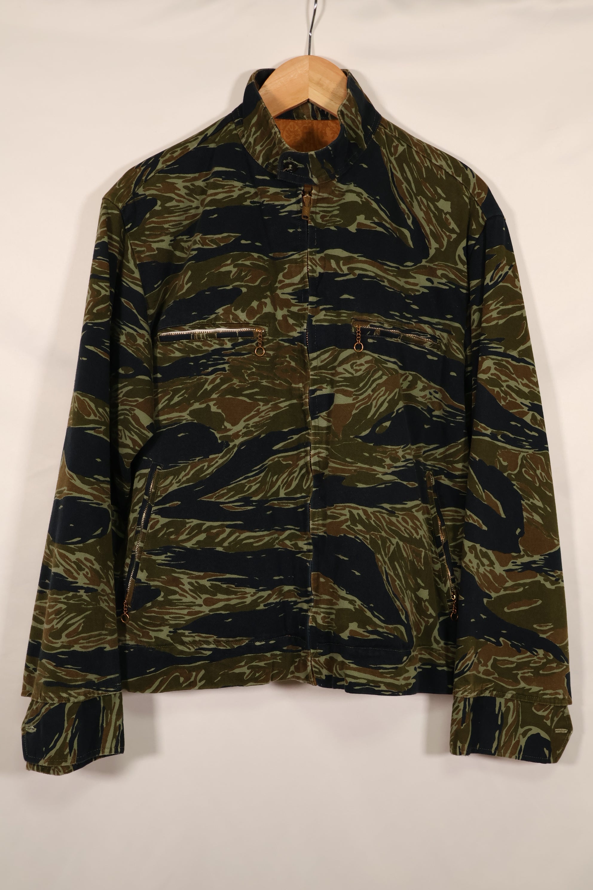 実物 推定1970年代 タイガーストライプ レーシングジャケット テイラー品 中古品