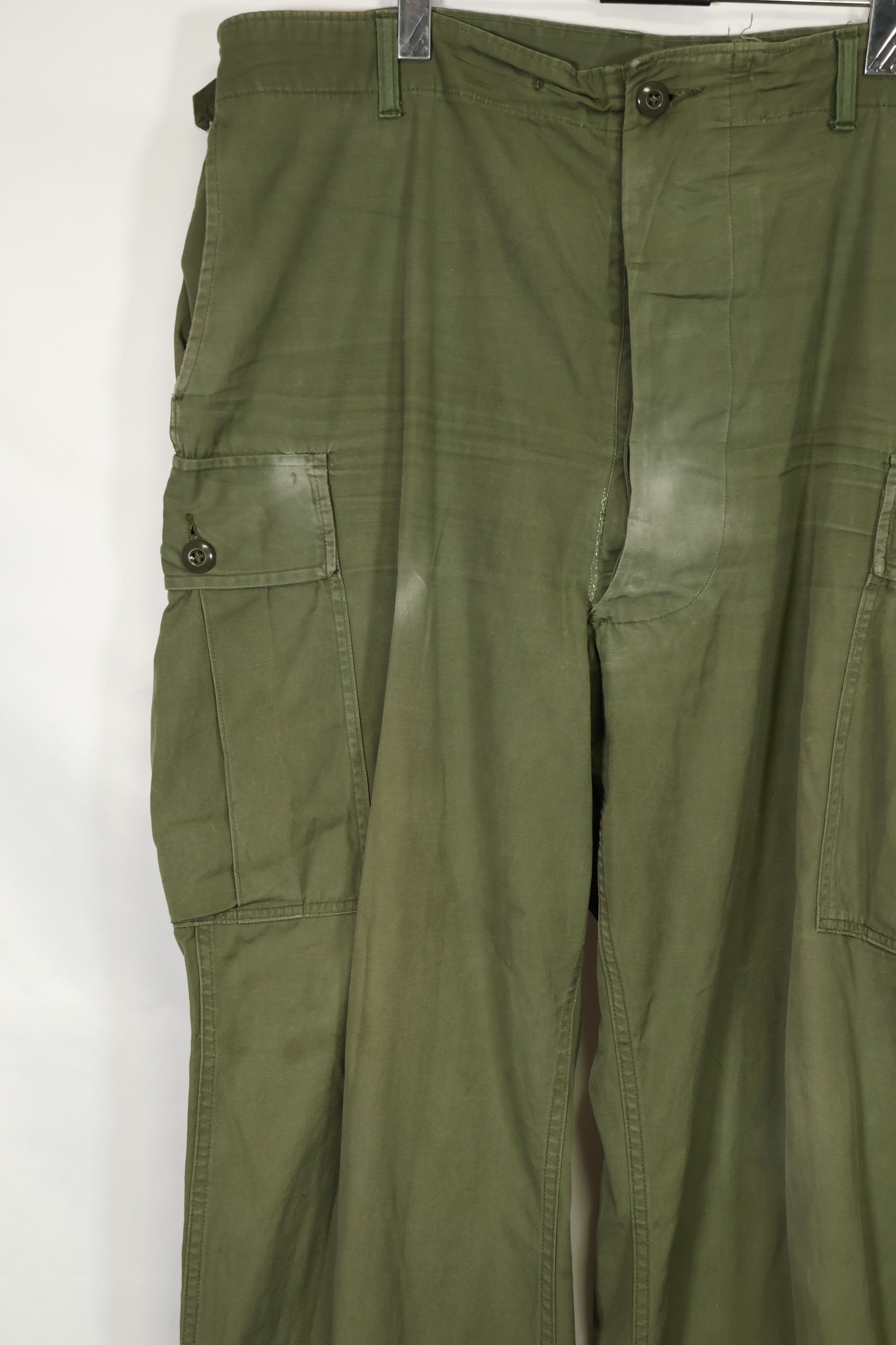 1964年契約 1st Model ジャングルファティーグ パンツ L-R 汚れあり 補修あり 中古品