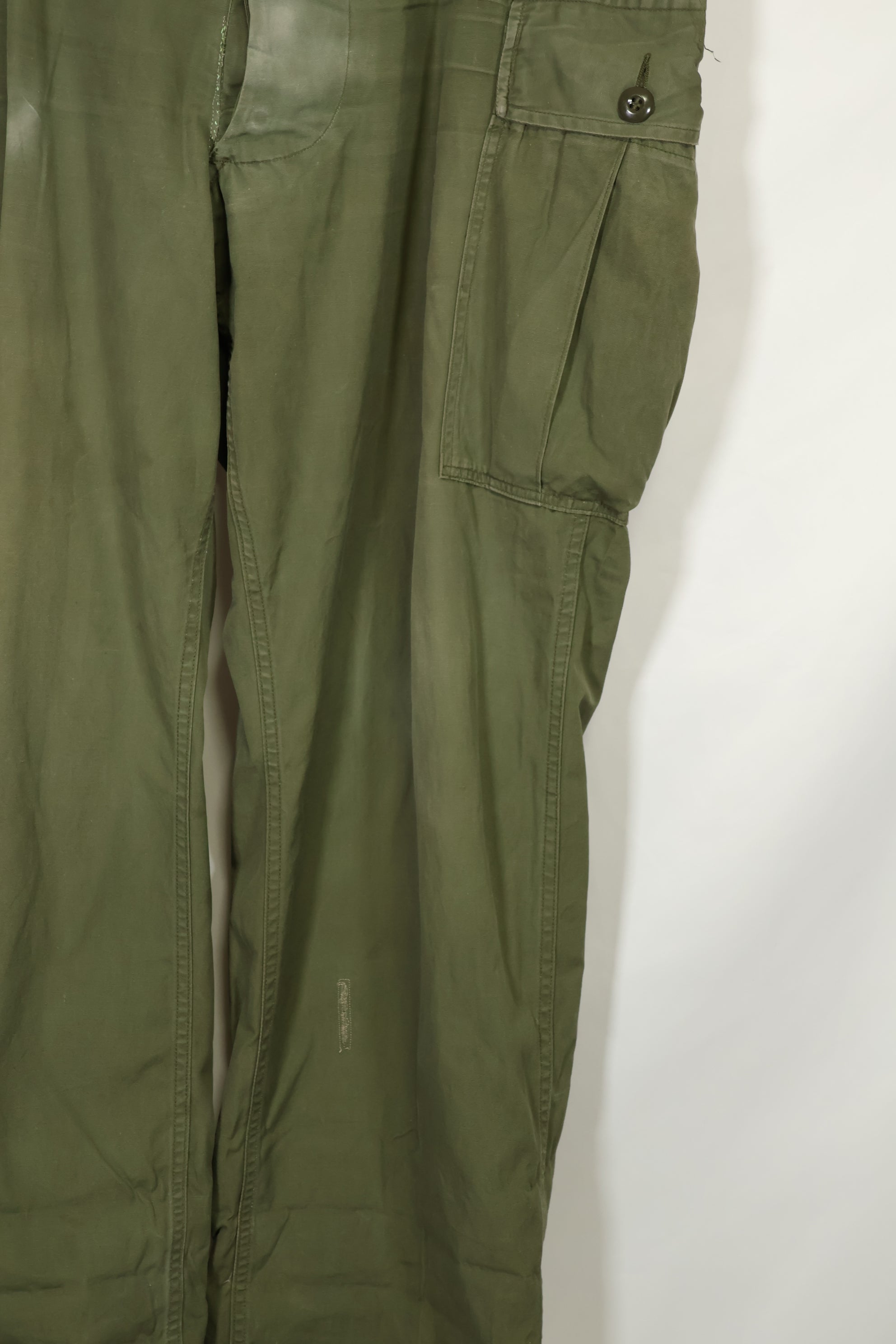 1964年契約 1st Model ジャングルファティーグ パンツ L-R 汚れあり 補修あり 中古品
