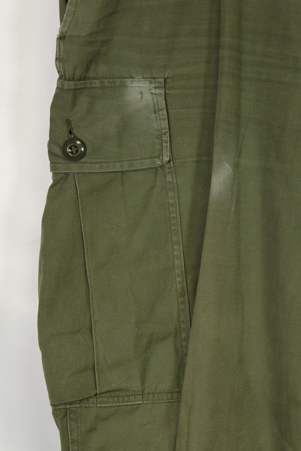 1964年契約 1st Model ジャングルファティーグ パンツ L-R 汚れあり 補修あり 中古品