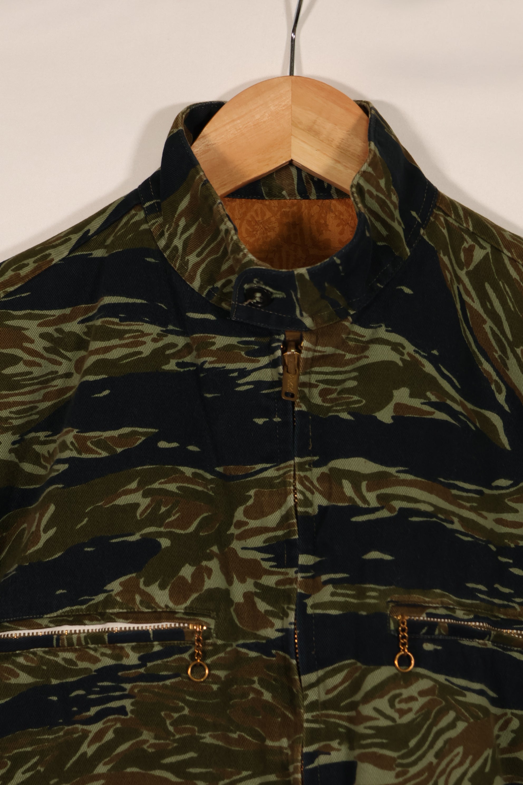 実物 推定1970年代 タイガーストライプ レーシングジャケット テイラー品 中古品